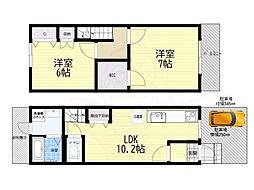 京都市右京区太秦安井二条裏町の一戸建て