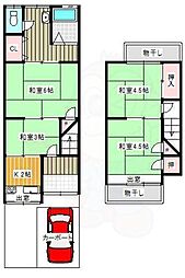 京都市右京区太秦安井二条裏町の一戸建て