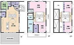 花屋敷荘園1丁目貸家