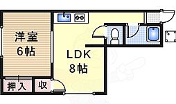島上マンション　(星の荘） 2A