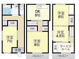 平野区瓜破東3丁目貸家(4-10)