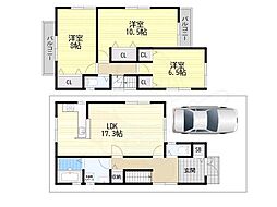 摂津市鳥飼下２丁目の一戸建て