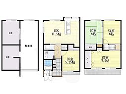 摂津市千里丘４丁目の一戸建て