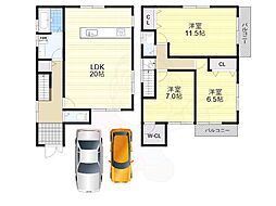 摂津市鳥飼下２丁目の一戸建て