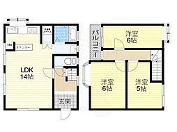 堺市東区日置荘西町１丁の一戸建て