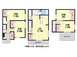 堺市堺区南向陽町１丁の一戸建て