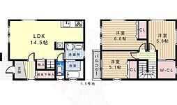堺市北区百舌鳥陵南町3丁の一戸建て