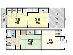 堺市北区奥本町１丁の一戸建て