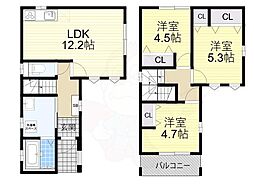 堺市北区百舌鳥梅北町５丁の一戸建て