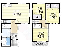 堺市西区鳳西町３丁の一戸建て