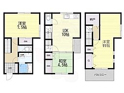 大阪市此花区西九条３丁目の一戸建て