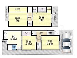 北島3丁目貸家