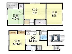 堺市西区上野芝向ヶ丘町５丁の一戸建て