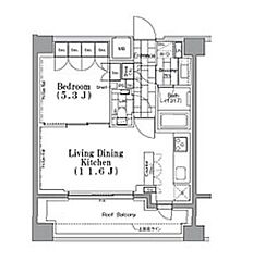 ワンルーフフラット月島 705
