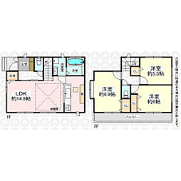 新座市野火止３丁目の一戸建て