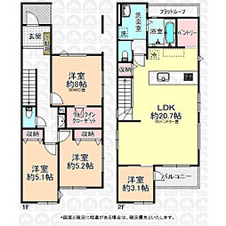 所沢市大字上安松の一戸建て