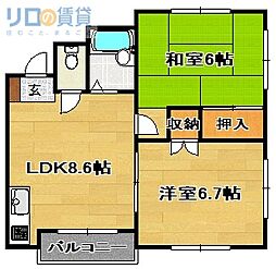 ウエストハイツ 4C