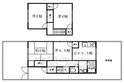 下鴨夜光町貸家 東側