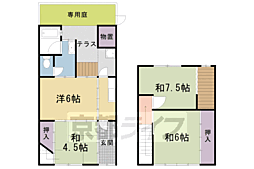 京都市右京区西京極堤外町の一戸建て