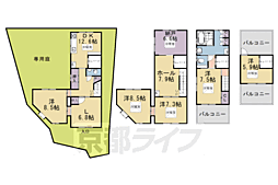 京都市山科区四ノ宮鎌手町の一戸建て