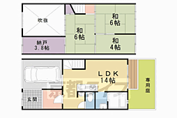 京都市上京区大宮通一条上る東入毘沙門町の一戸建て