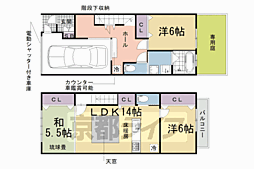 京都市北区小山西大野町の一戸建て