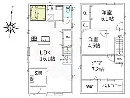吹田市山手町１丁目の一戸建て