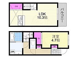 大阪市東淀川区淡路４丁目の一戸建て