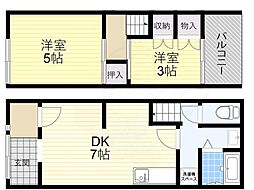 大阪市旭区中宮４丁目の一戸建て