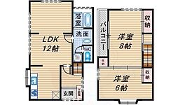 岡町北1丁目貸家