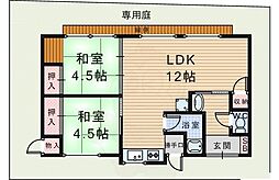 刀根山平屋貸家