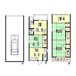 神戸市長田区檜川町１丁目の一戸建て