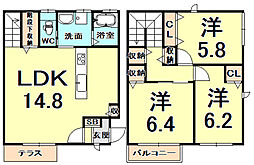 西宮市甲子園浜田町の一戸建て