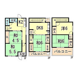 西宮市樋ノ口町1丁目の一戸建て