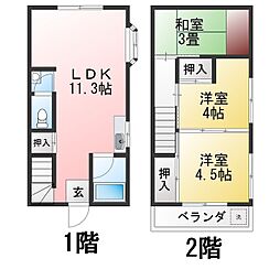 土支田1丁目貸家