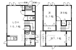 宇治市六地蔵町並の一戸建て