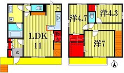 根木内戸建賃貸　B