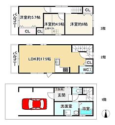 大阪市東成区東今里３丁目の一戸建て