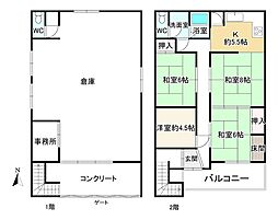 東大阪市高井田本通３丁目の一戸建て