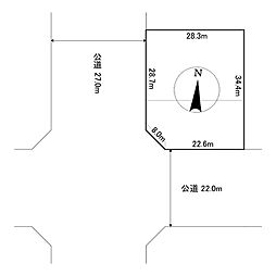 北斗町2丁目280番　土地