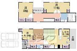 京都市山科区椥辻草海道町の一戸建て