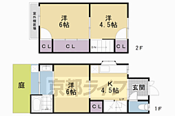 東九条松田町貸家 東側