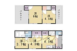 長岡京市今里更ノ町の一戸建て