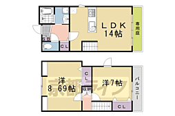 長岡京市馬場1丁目の一戸建て