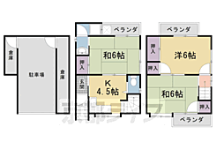 京都市右京区嵯峨野六反田町の一戸建て