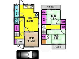 長岡京市一文橋2丁目貸家(22-7)
