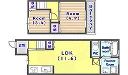 桂稲荷山町貸家