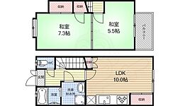 川島粟田町貸家（13-21）