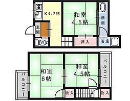 太秦百合ヶ本町貸家 1