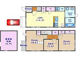 京都市中京区聚楽廻東町の一戸建て